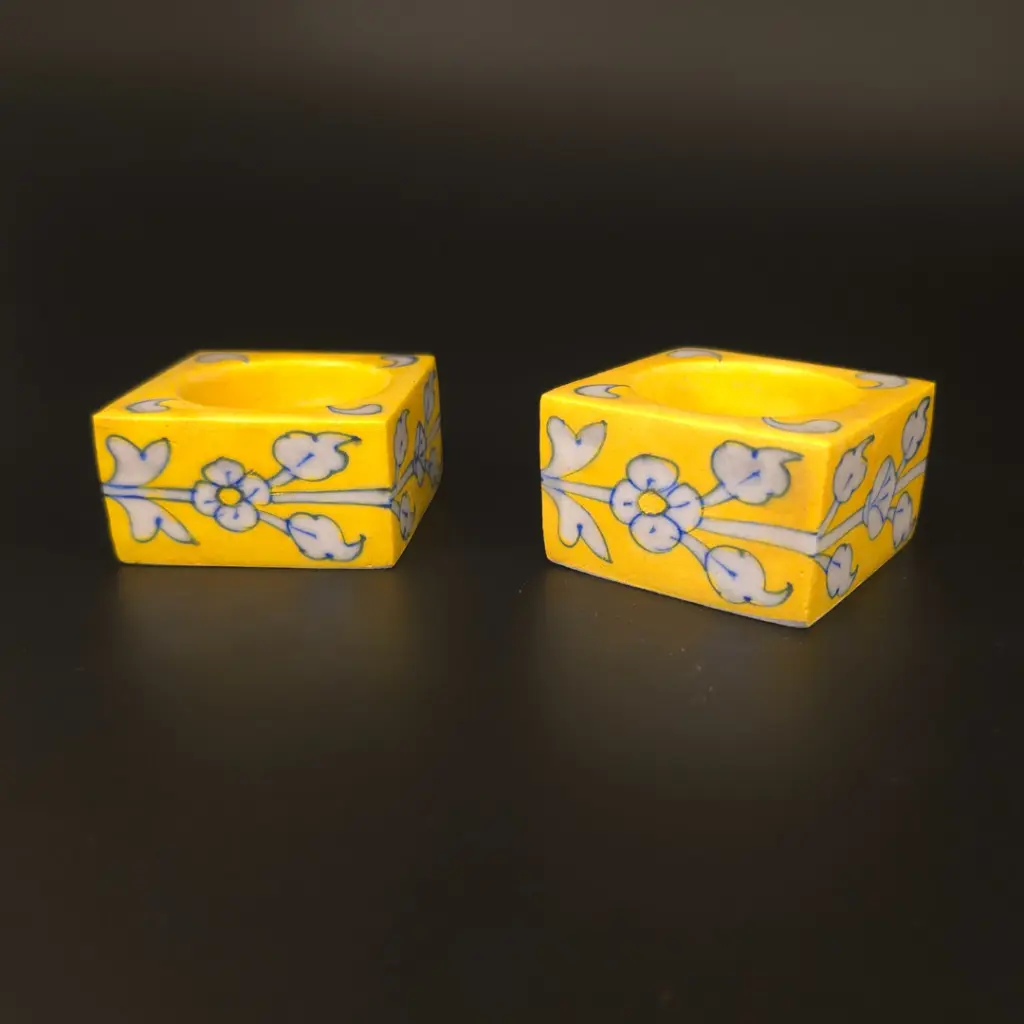 Tea Light Holders Yellow.webp