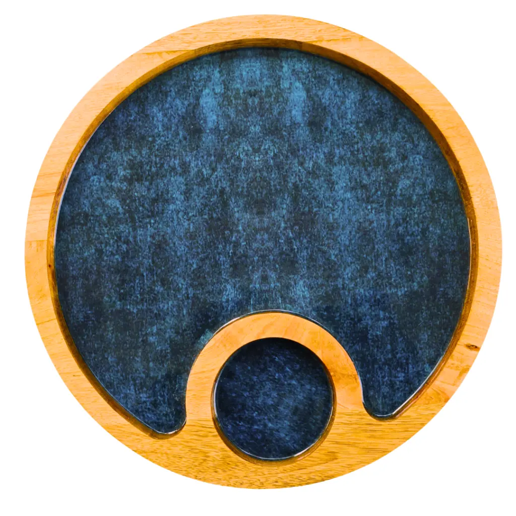 Midnight Speckle Chip and Dip Platter
