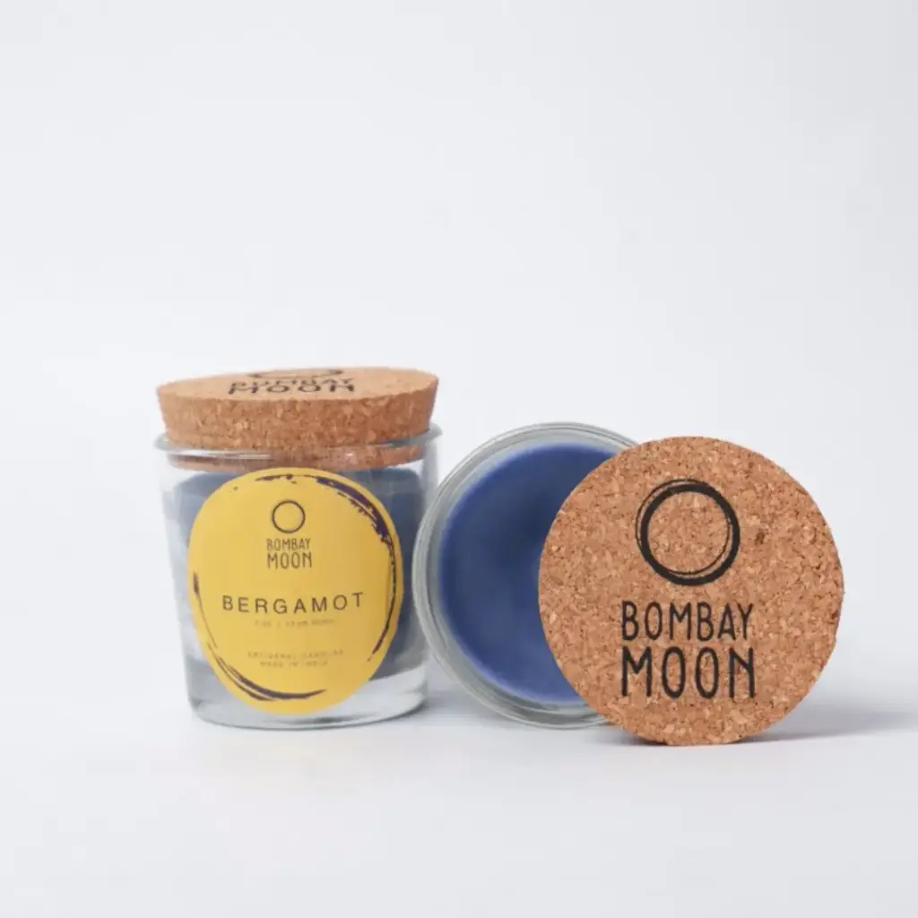 Bergamot Votive Candles with Cork Lid - Set of 2