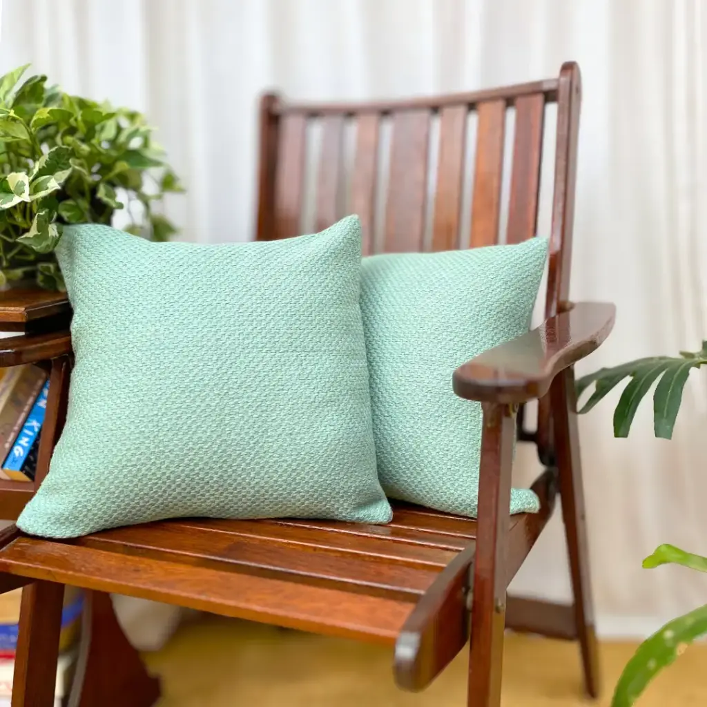 Basket Weave Cushion Cover - 16"x16" - Set of 2