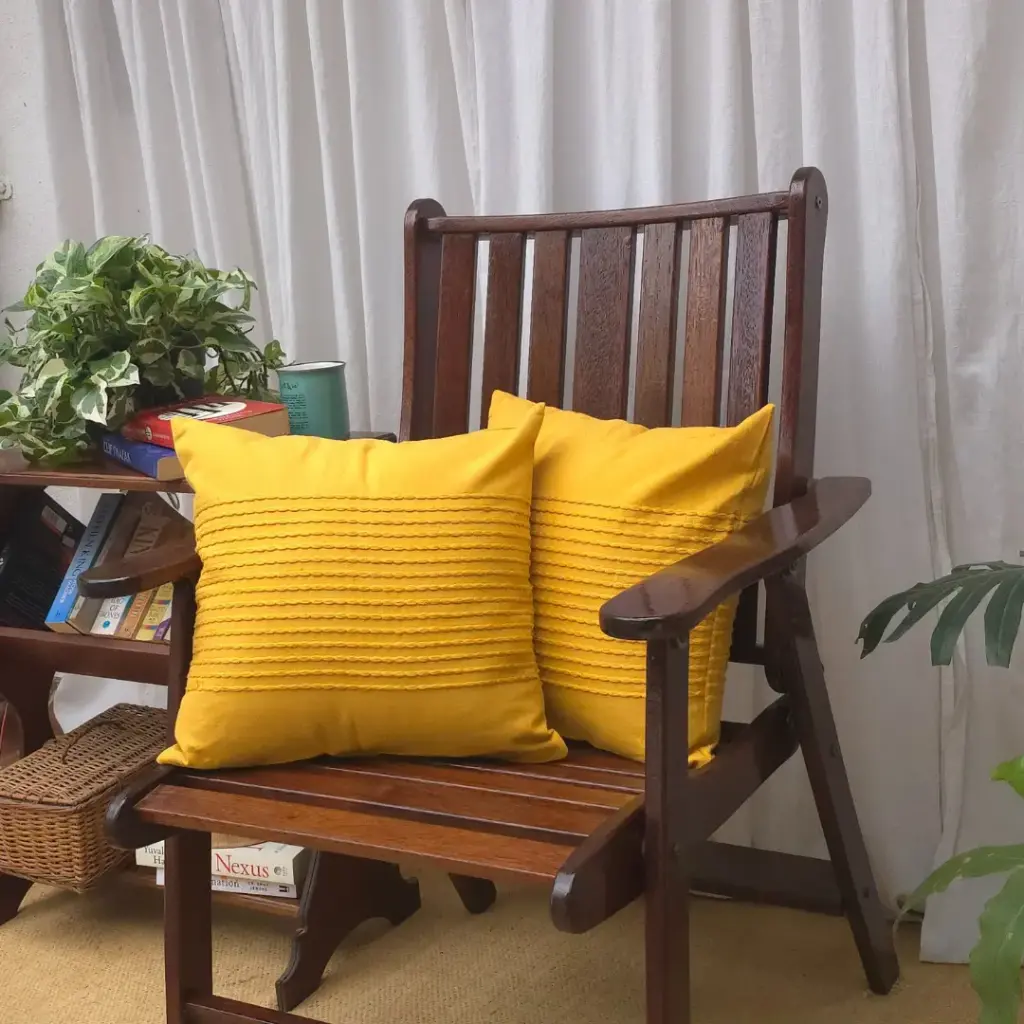 Ribbed Tuck Weave Cushion Covers - Set of 2