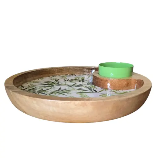 [DI9018] Bamboo Forest Chip and Bowl Set
