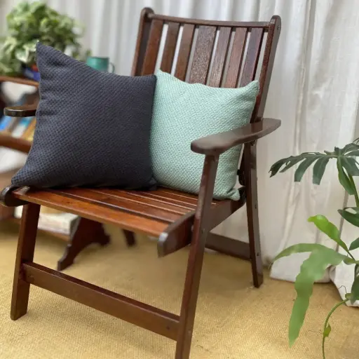 [ABC] Basket Weave Cushion Cover - 16"x16" - Set of 2